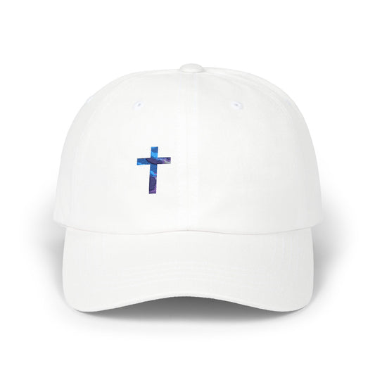 Embroidered Galaxy Cross Dad Cap